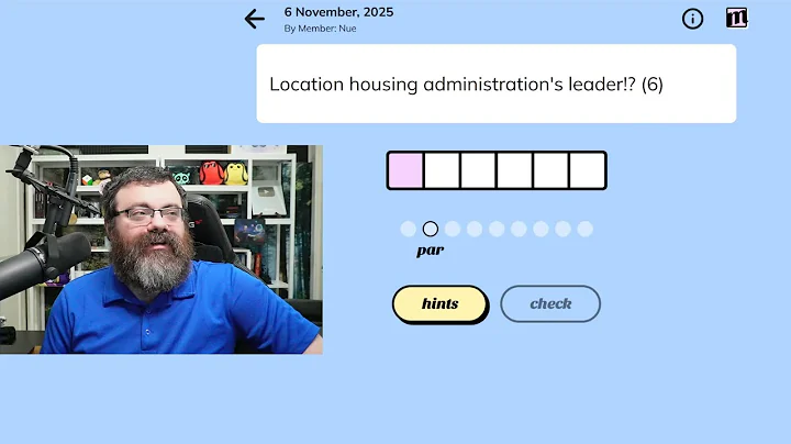 Minute Cryptic Nov 6th, 2025 #wordgames #crypticcrossword #crossword