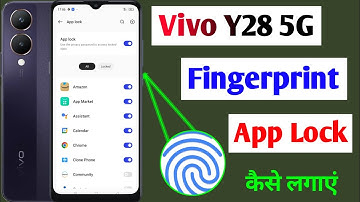 Vivo y28 5g fingerprint app lock / vivo y28 me app me fingerprint lock kaise lagaye