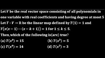 vector space of real polynomial degree at most n iit jam 2022 linear algebra csir net gate cmi tifr