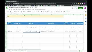 Afrodigital Social Media Calendar Template