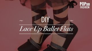 DIY Lace Up Ballet Flats - POPxo Fashion