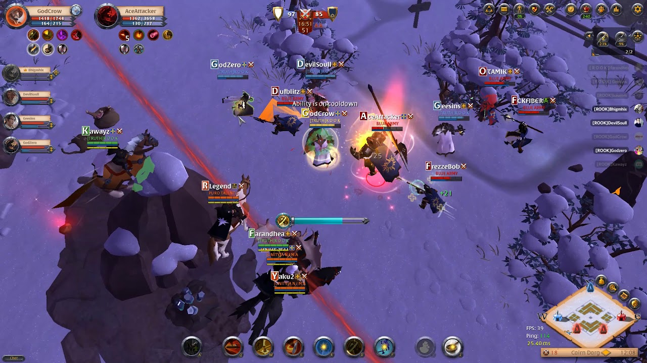 Albion Online GvG ROOKvsBLUE ARMY (20.03) YouTube