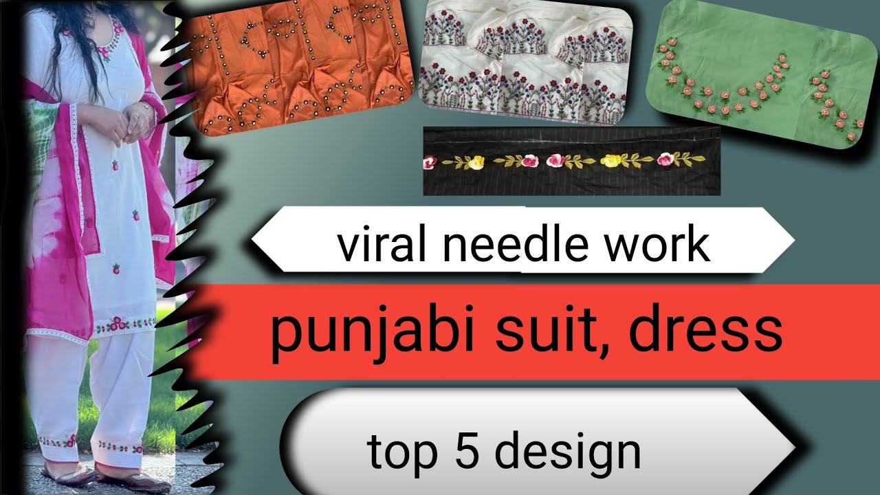 Karva chauth layi special suit | Needle Work | Latest Punjabi Suit ...
