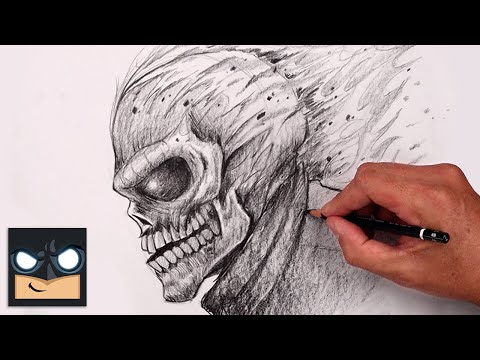 Ghost Rider Drawing by Matthias Siebert | Saatchi Art