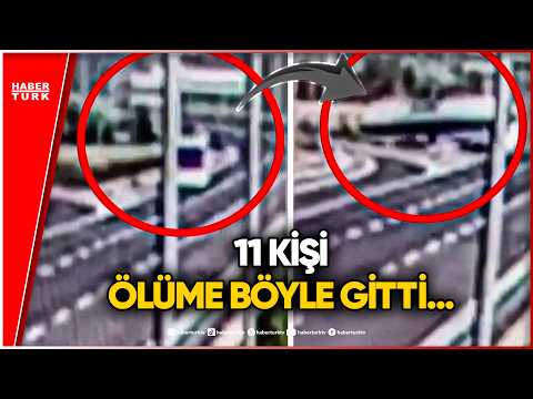 Manisa'daki Feci Kazanın Görüntüleri Ortaya Çıktı: 11 Kişi Ölüme İşte Böyle Gitti!