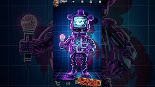 Vapourwave Freddy Fazbear five nights at freddys (FNAF) animatronic animation #shorts