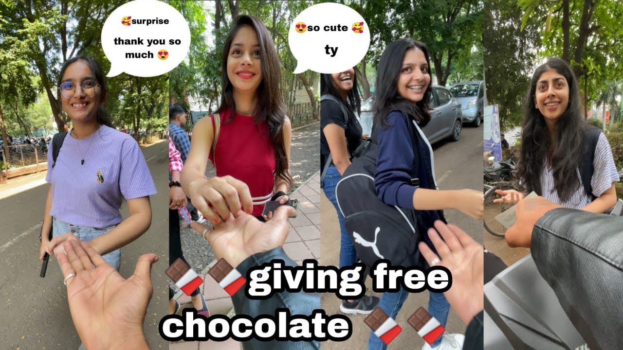 😊🍫Giving free chocolate for Pune cute Girls🍫 ￼