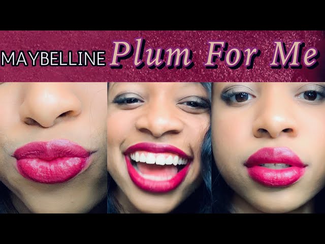 Maybelline Plum For Me Made for All Satin Lipstick 388 | Teen Full Lips 👄  - YouTube