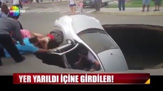Yer yarıldı içine girdiler!