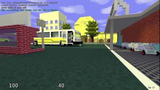Minecraft map in Cube 2 Engine - version town
