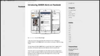 Facebook to help spread amber alerts