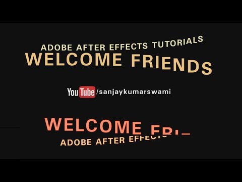 #Ae-60 Text animation with Trackmatt Smooth Effect | Range selector advance | after effects (HINDI)