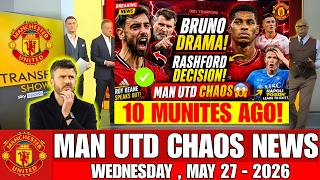🔥 BRUNO FERNANDES DRAMA ERUPTS 😱 RASHFORD SENDS CLEAR MESSAGE | MAN UTD TRANSFER CHAOS 🔴
