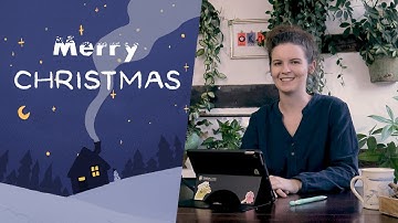 Procreate Animation for Beginner: Animate a christmas Greetingcard #1