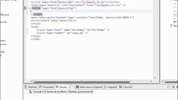 Setting up your JSP environment - 4 Setting Up Links to JQuery