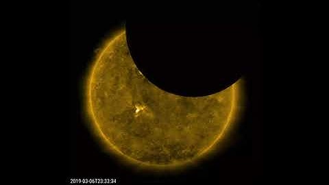 Solar eclipse Seen from Space Captured by NASA
