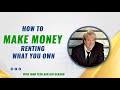 How to make side hustle money renting what you own.