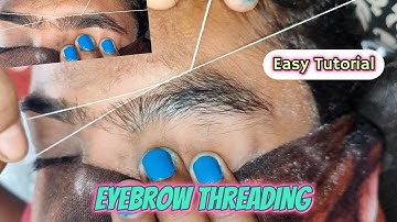 Eyebrow Threading for Thick Hair Tutorial. @bhatiabijal