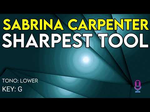 Sabrina Carpenter - Sharpest Tool - Karaoke Instrumental - Lower