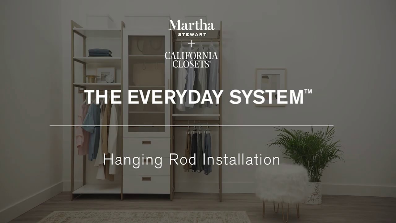 Martha Stewart Everyday Closet Hanging & Shoe Storage System