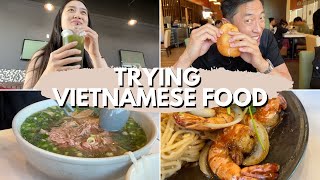 trying vietnamese food in san jose | juicy shrimp, cocofreeze, fruit addict, lotus milk tea