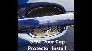 Subaru Door Handle Cup Protector Install - 2019 WRX mod