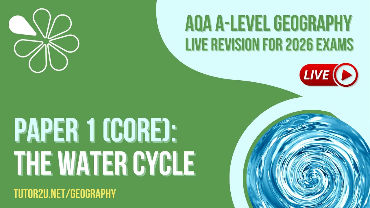 AQA A-Level Geography Live Revision for 2026 | The Water Cycle (Paper 1 Core)