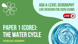 AQA A-Level Geography Live Revision for 2026 | The Water Cycle (Paper 1 Core)