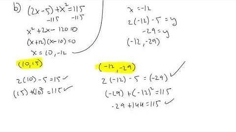 PC 11 5.6 Solving Systems of Equations Algebraically