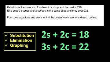 Algebra - Simultaneous equations / System of equations:  Practice Problem 1 | Math | O-levels | Exam