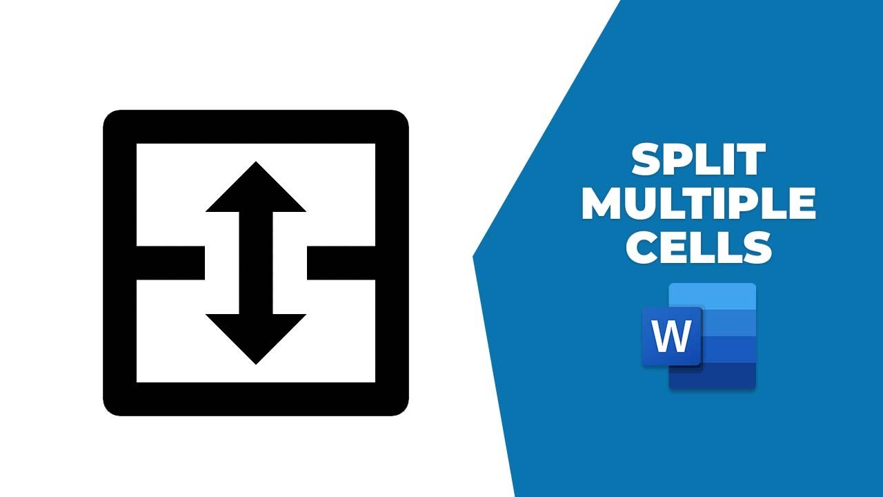 How to split multiple cells in word table