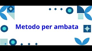 Metodo per il calcolo previsionale di una ambata