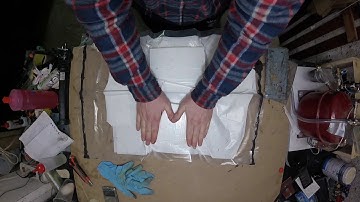 Building semi scale RC B-25 Part 6: Vacuum bagging rudders