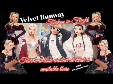 Melissajdiamonds avakin life tour of Velvet Runway fashion in flight and what is available there