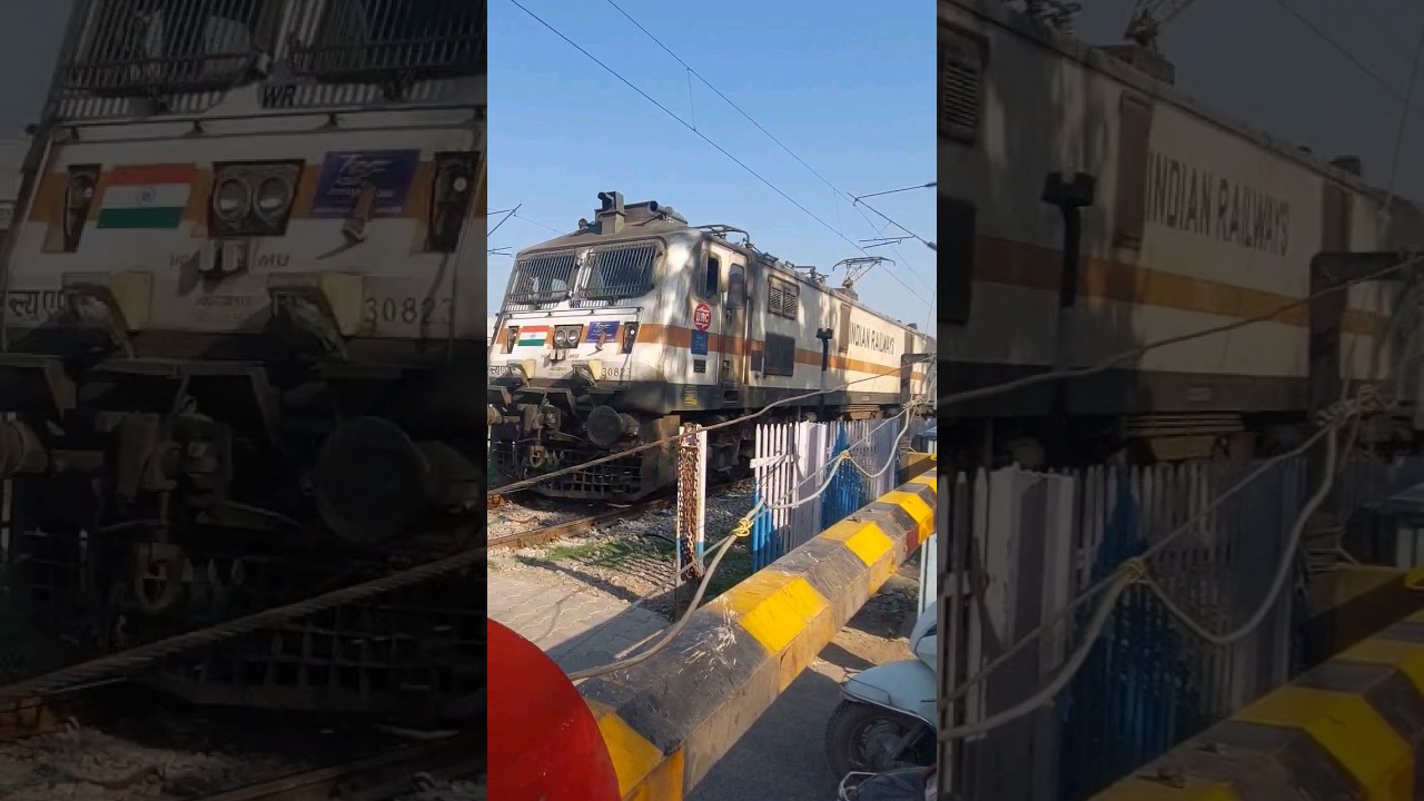 Train Horn Sound Effect BRC WAP7 30823 with 12925 Paschim Express