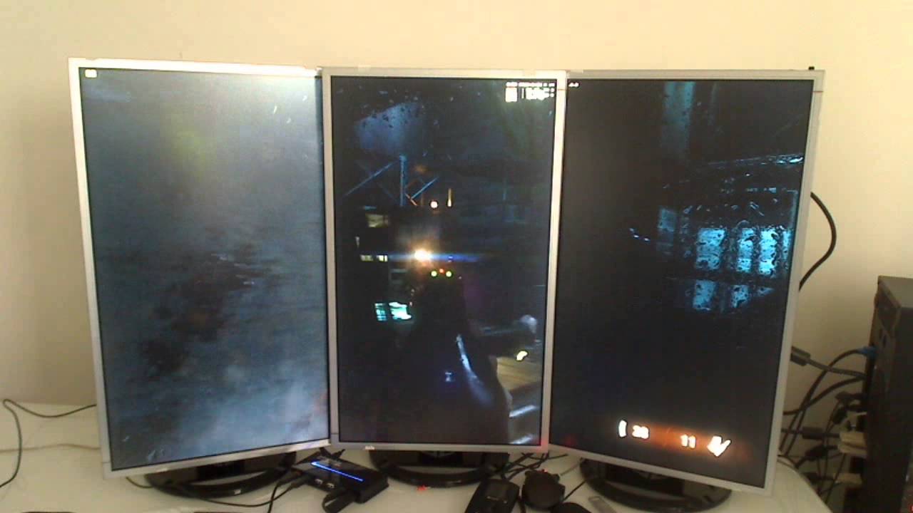 metro last light tripple portrait monitor set up youtube