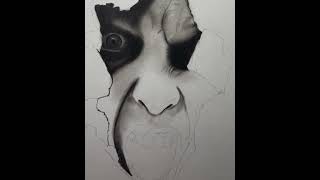 Breach Part 5 - Graphite & Charcoal Timelapse Horror Drawing