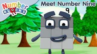 numberblocks all about number nine meet the numbers learn to count