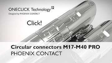 Circular connectors M17-M40 PRO series: reliable power and signal transmission