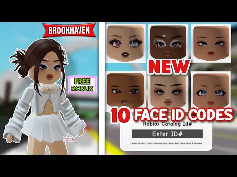 NEW* CUTE FACE ID CODES FOR BROOKHAVEN 🏡RP #shorts 