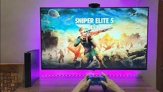 Sniper Elite 5 Gameplay PS4 Slim (4K HDR TV)