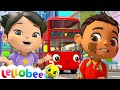 Wheels On The Bus- @Lellobee City Farm - Cartoons & Kids Songs | Nursery Rhymes | Moonbug Kids