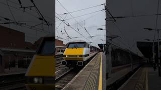 A LNER Intercity 225 Class 91 Departs Doncaster For Bradford Forester Square