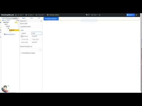How to add dropdown element in Bootstrap 5 builder