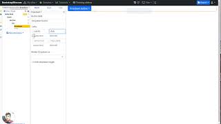 How to add dropdown element in Bootstrap 5 builder