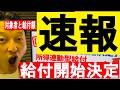 【緊急】給付開始決定「所得連動型給付」