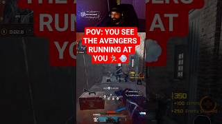 THEY STACKED ME WITH THE WHOLE AVENGERS SQUAD! 😭💀 #warzone #shorts