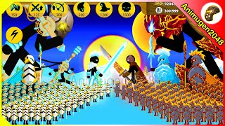ELITE FINAL BOSS SHOWDOWN: VOLTAIC ARMY VS LAVA LORD WRATHNAR | Stick War Legacy Mod | Animugen2048