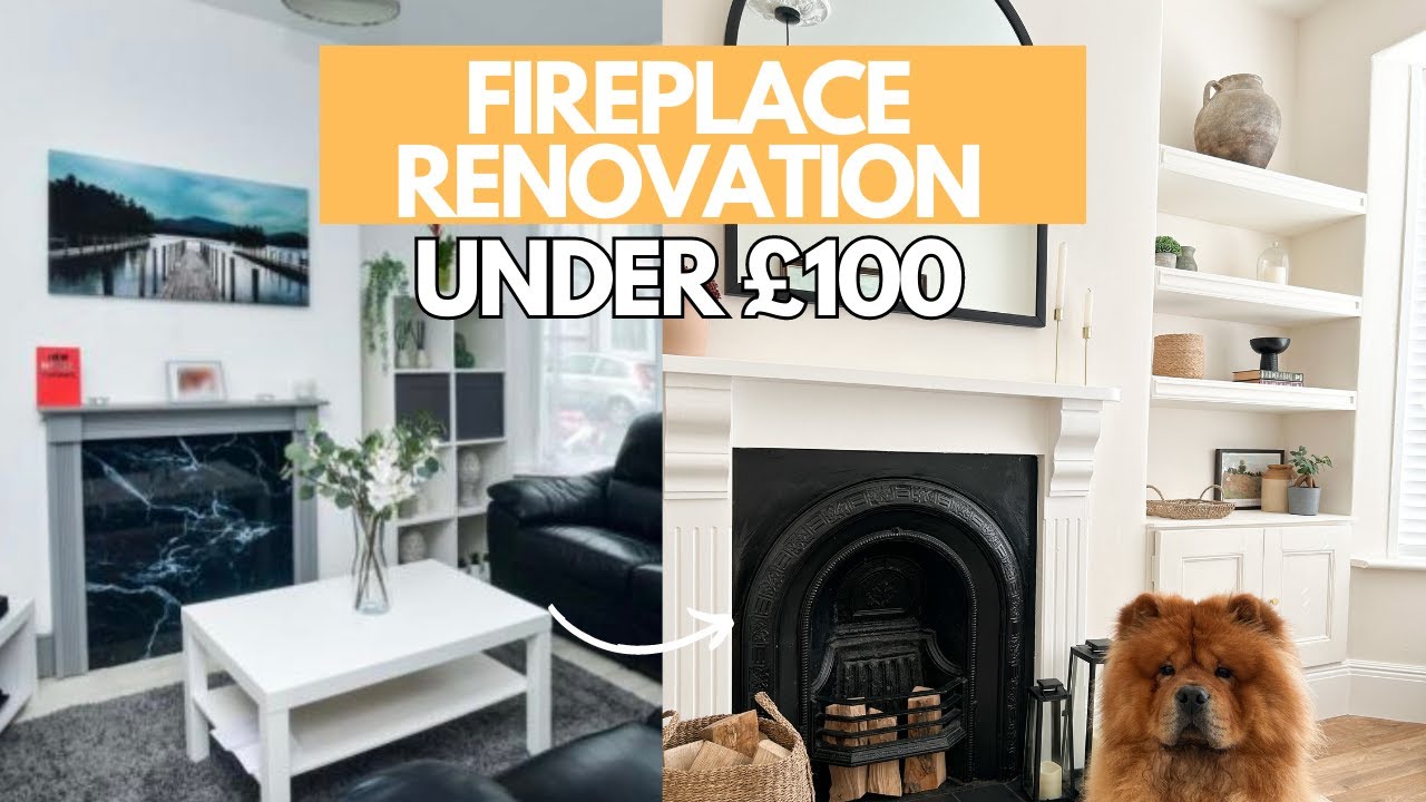 DIY VICTORIAN FIREPLACE RENOVATION UK UNDER £100 - YouTube