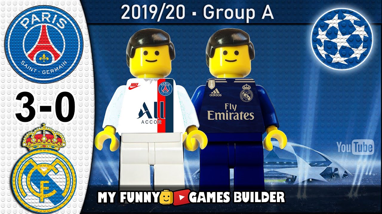 PSG 1-2 Real Madrid - Highlights from lego
